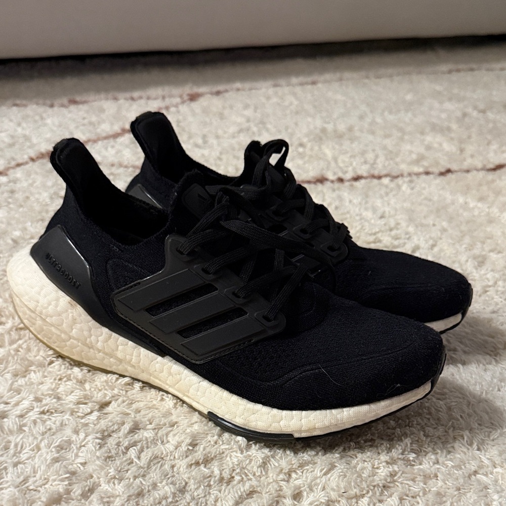 adidas Black and White Athletic Shoes